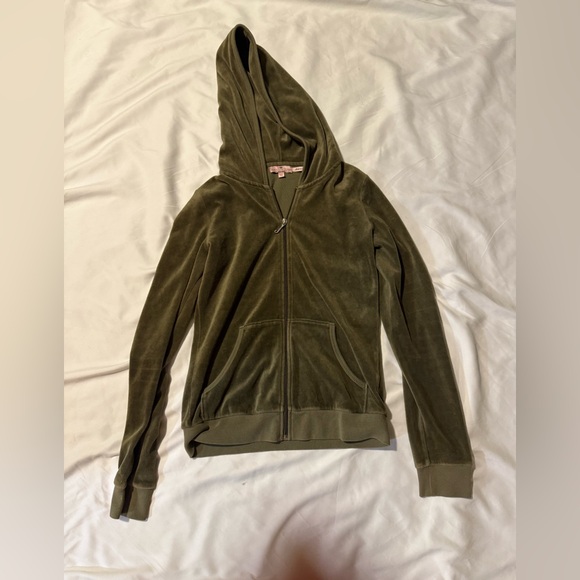 Vintage Y2K Kids Juicy Couture Velour Zip-up Hoodie - Picture 2 of 4